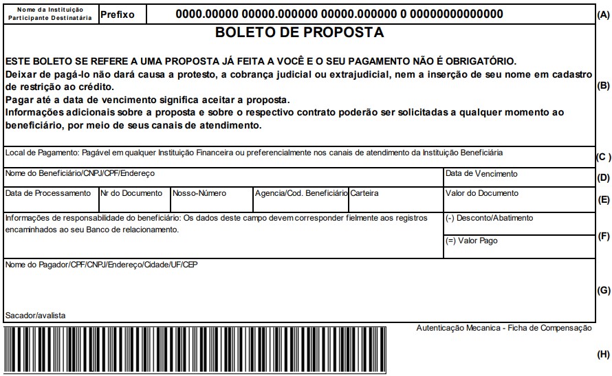 Boleto de Proposta