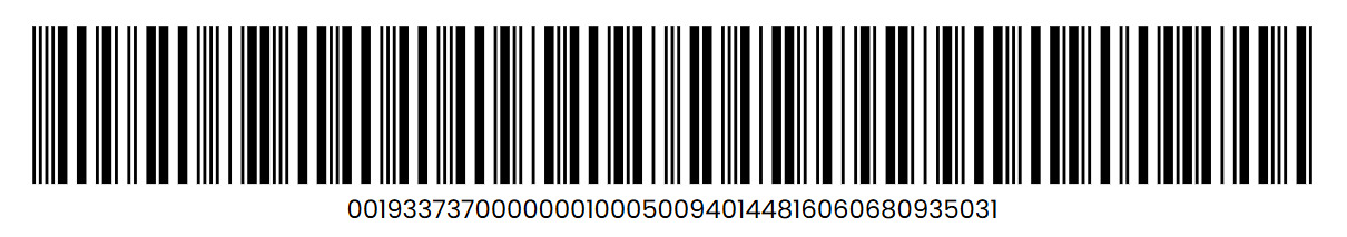 Código de Barras padrão 2 de 5 — Intercalado